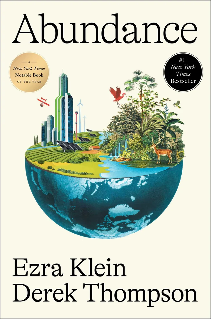 Abundance by Ezra Klein & Derek Thompson — book cover