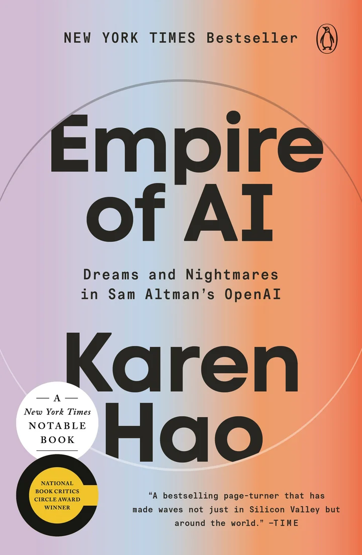 Empire of AI by Karen Hao — book cover